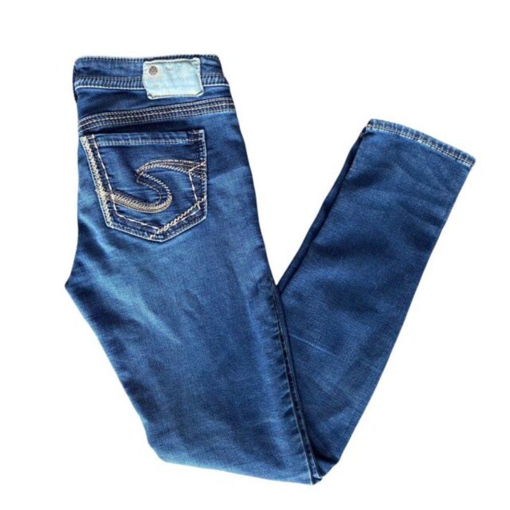 Silver Suki Mid Pencil Skinny Joga Jeans Women’s 27x31 Medium Wash Mid Rise